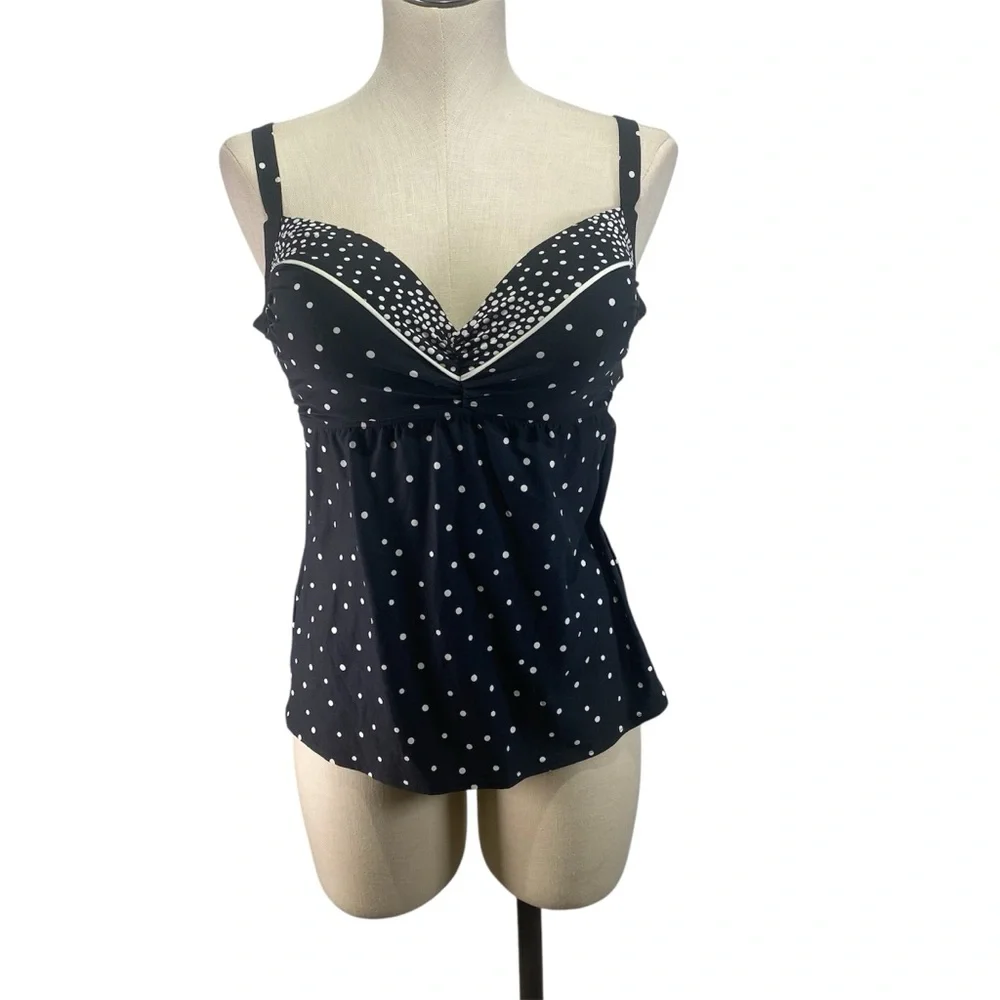 NWT Coco Reef Black and White One Piece Top Swimwear - Picture 3 of 11